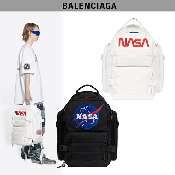 バレンシアガ　NASAロゴ SPACE バックパックコピー